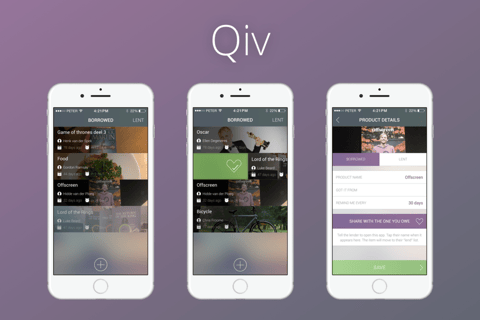 Qiv | Keep Track of the Things That You Lend and Borrow project