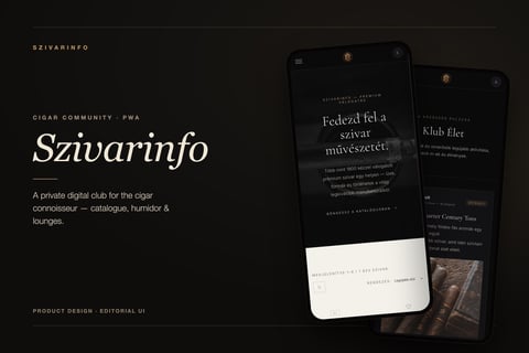 SzivarInfo | Premium Cigar Community PWA project