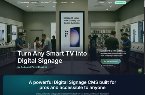 Xkreen, SaaS Digital Signage Platform project