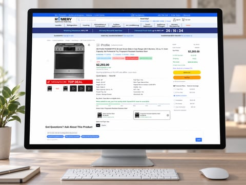 Homery, B2C Home Appliance eCommerce project