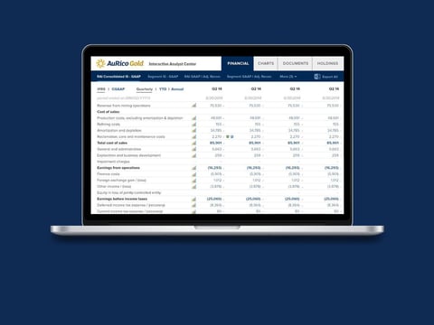 Financial Reporting Web App project