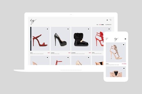 Giuseppe Zanotti | Fashion eCommerce project