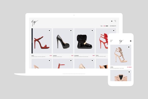 Giuseppe Zanotti | Fashion eCommerce project