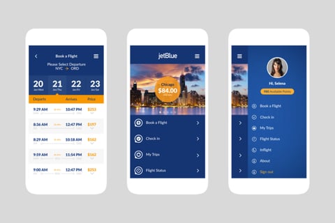 JetBlue Airlines | New App Design C.S. project