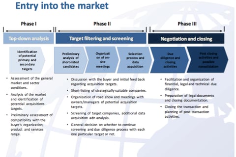 Market Research for a Private Equity Group project