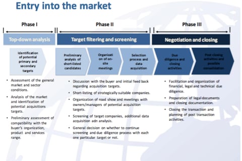 Market Research for a Private Equity Group project