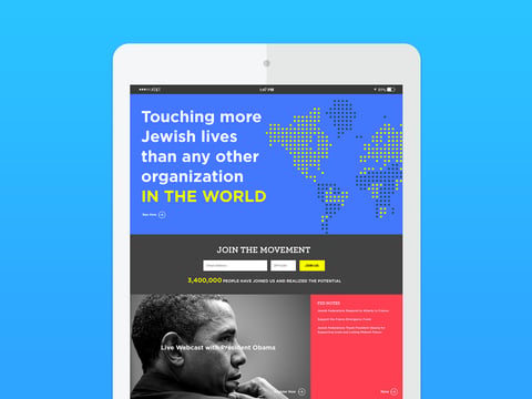 JewishFederations.org Website Redesign project