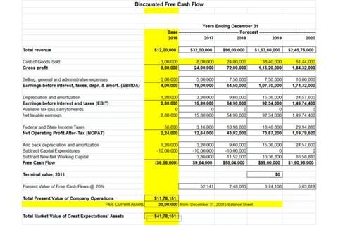 Financial Model, Pre-money Angel Valuation, and Projections project