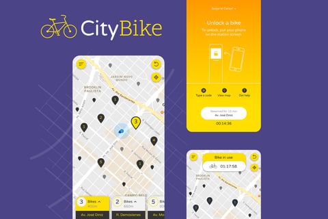 Bike Renting App UI/UX project