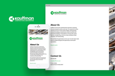 Kauffman Construction and Restoration Company project