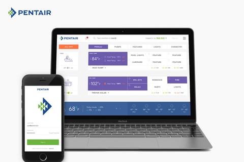 Pentair Responsive Website and Mobile App project