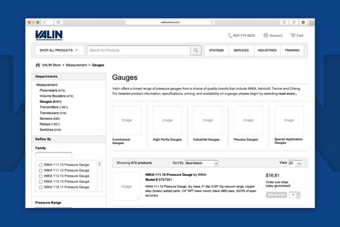 Valin eCommerce project