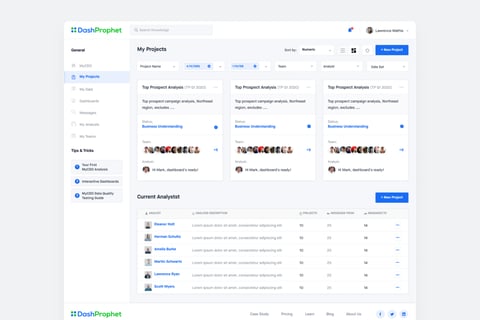 DashProphet | Data Management Platform Design project