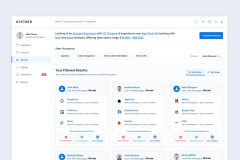 Upsider | Sales Metric Platform project