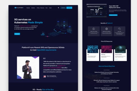 Platform9 | Website Design project
