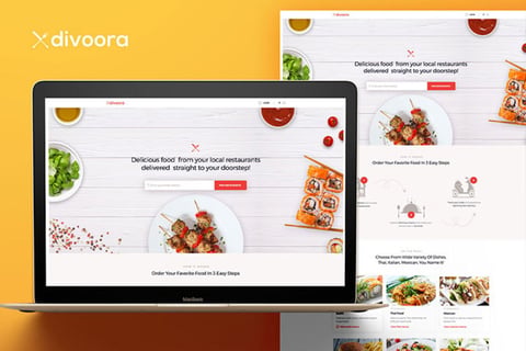 Divoora | Food-ordering Platform Design project