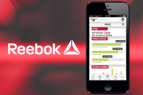 Reebok One Fitness Professional Web App Platform project