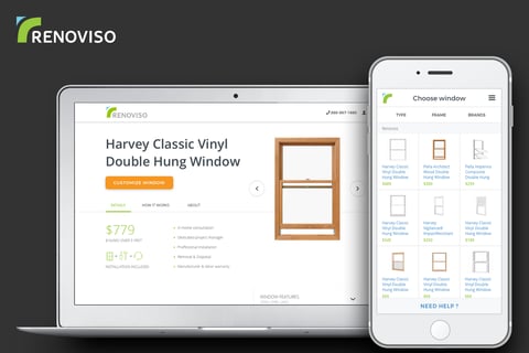 RENOVISO | UI/UX eCommerce—2017 project