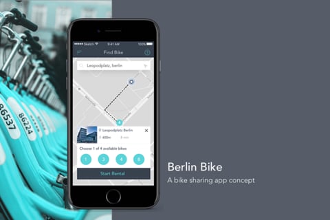 Bike Sharing App Concept project