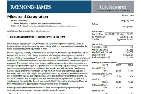 Research Report on a Technology Company project