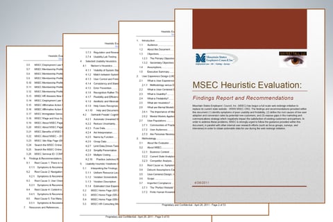 Heuristic Evaluation and Executive Onsite Workshop project