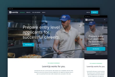 LearnUp Marketing Site | Marketing Site Rebuild project