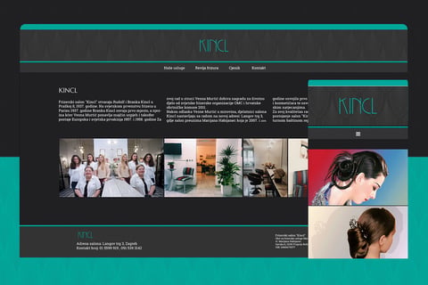 Kincl – Responsive Web Design project