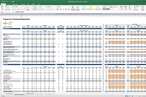 Financial Model for M&A DCF Valuation project