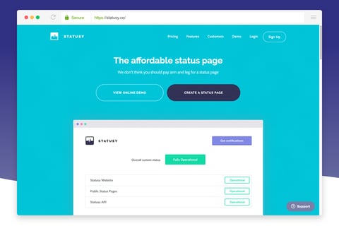 Statusy | Web App and Responsive Website project