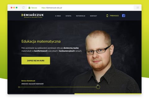 Demianczuk | Responsive Website for a Small Educational Studio project