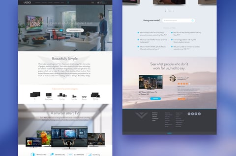Vizio.com | Redesign project
