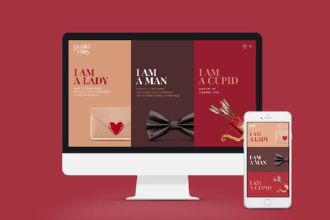 Website Design for Cupid on Duty project