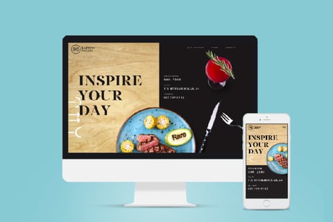 Website and Corporate Identity for the Restaurant, Kartina Maslom project