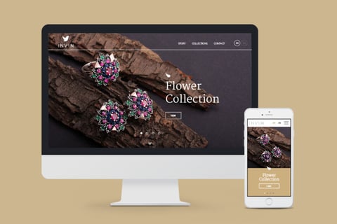 Website Design and Corporate Identity for a Jewelry Brand project