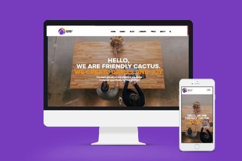Website Design for a Mobile Game Development Company project