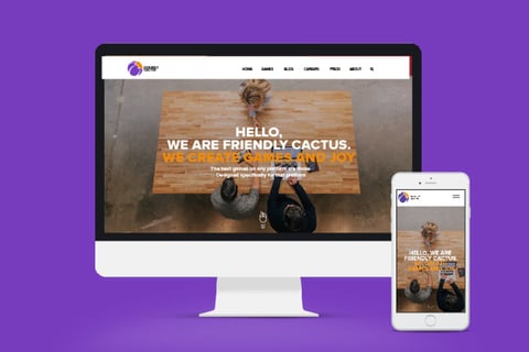 Website Design for a Mobile Game Development Company project