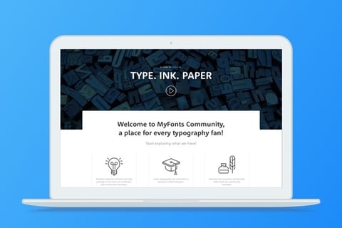 MyFonts Community project