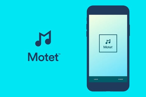 Motet™ Music App - Brand Identity and UI Design project