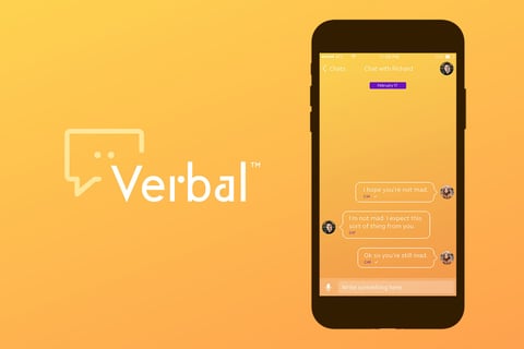 Verbal Messaging App - Brand Identity and UI Design project