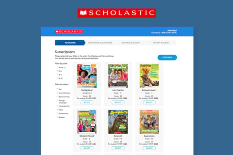 An eCommerce Upgrade for Scholastic project