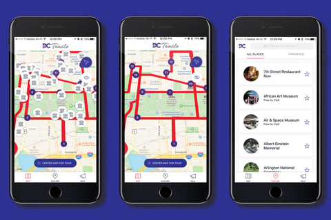 DC Trails Hop On Hop Off Tours Mobile App project
