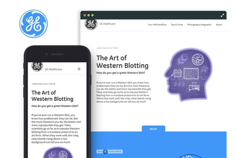 Amersham WB Microsite - GE Healthcare project