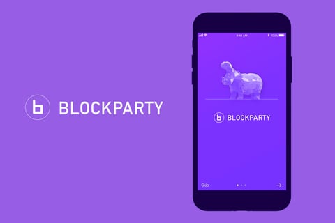 Blockparty - Blockchain UX/UI Mobile App and Site Design project
