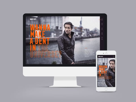 Personal Website for a Danish Singer project