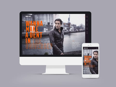 Personal Website for a Danish Singer project