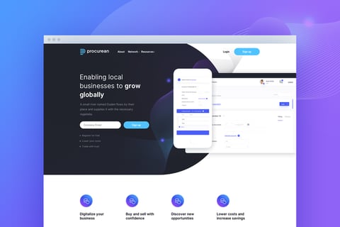 Procurean Landing Pages project