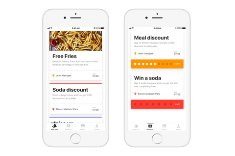 Rewards and Coupons iOS App project