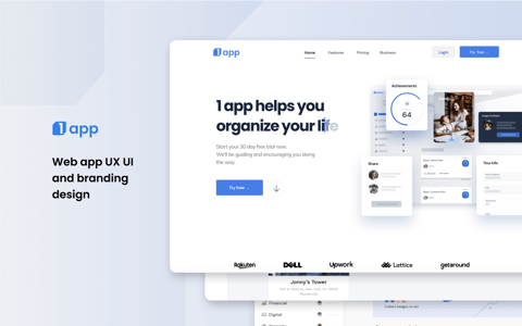 Web App UX/UI Design with Multiple User Views project