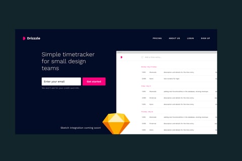 Drizzzle | SaaS Time Tracking App for Small Design Teams project