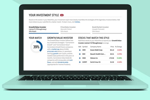 Your Investment Style – Stock Watchlist Product project